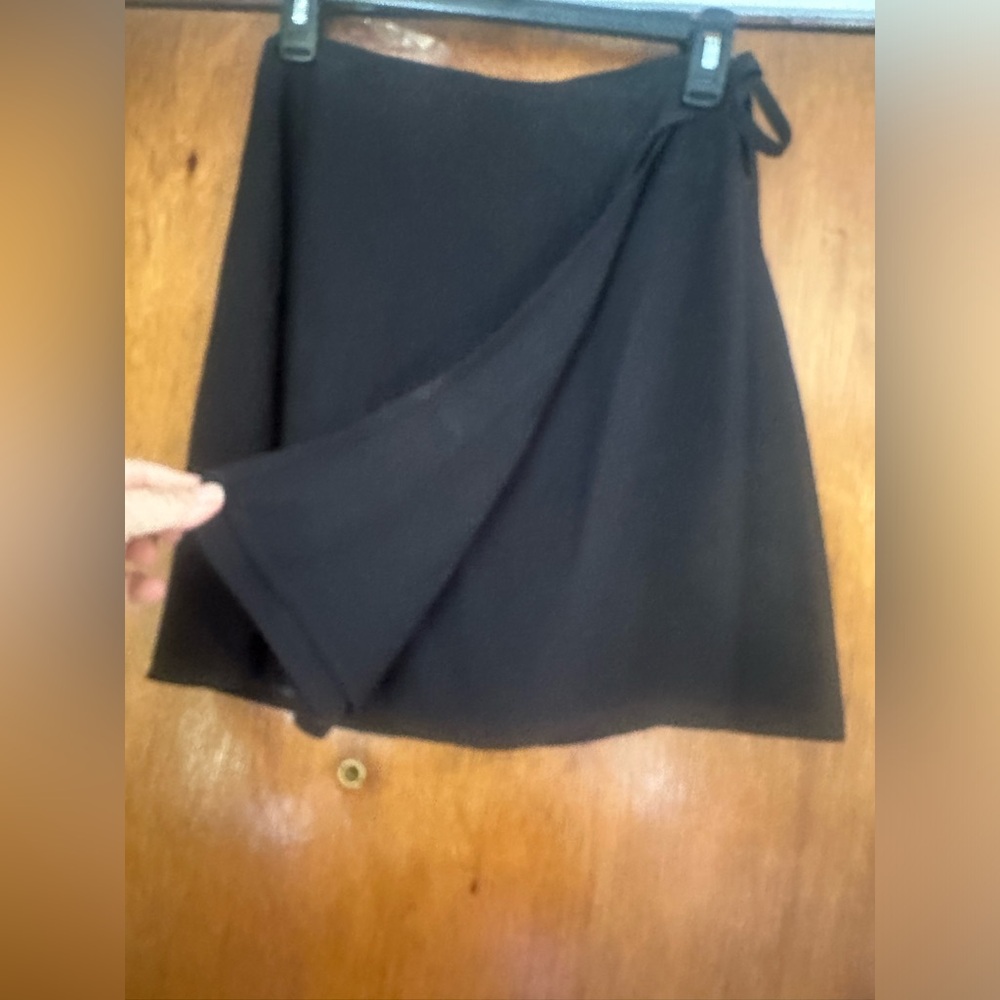 The Limited Womens Black Skirt Side Tie A-Line Chiffon Lite Tutu Tutu Skirt Sz 2 - Picture 3 of 12